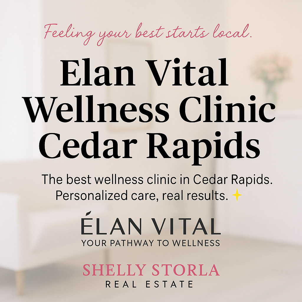 Bright, welcoming wellness clinic interior in Cedar Rapids
